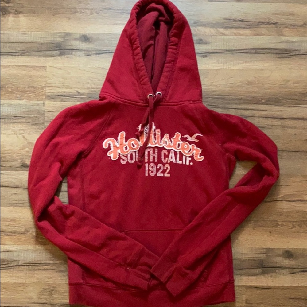 Hollister red pullover
